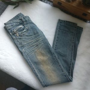 GoGo Jeans Straight leg Washed Out Blue Jeans